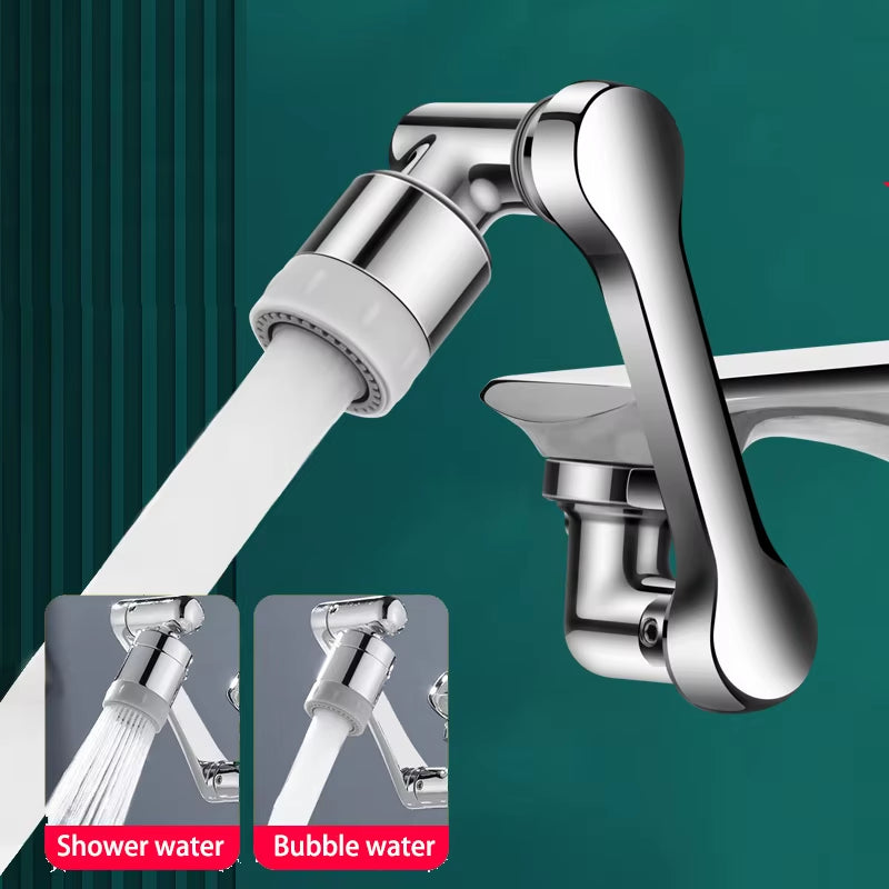 Stainless Steel Faucet Extender 1080 °Swivel Water Tap Nozzle Faucet Sprayer Universal Bathroom Mixer Aerator 2 Spray Modes